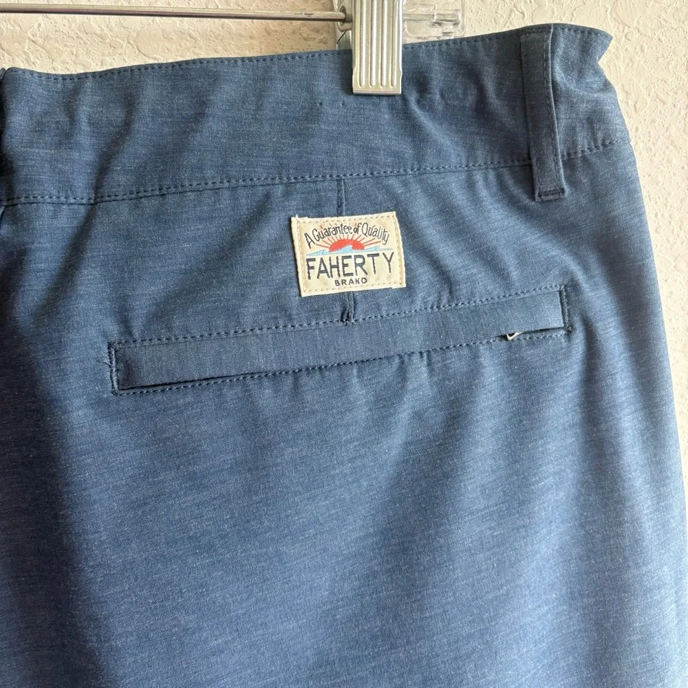 Faherty Blue All Day Shorts Size 38